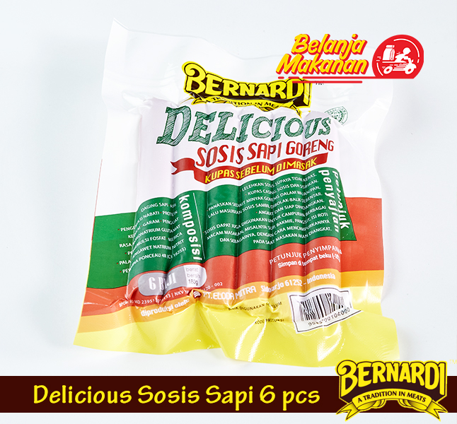 BERNARDI DELICIOUS SOSIS SAPI 6 PCS